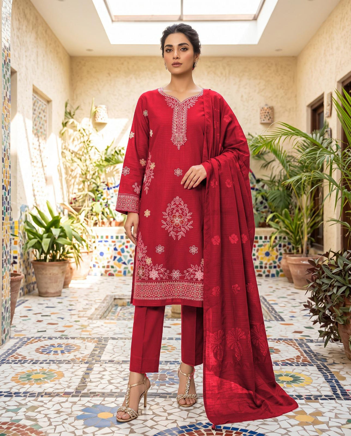 3 Piece Peach Suit