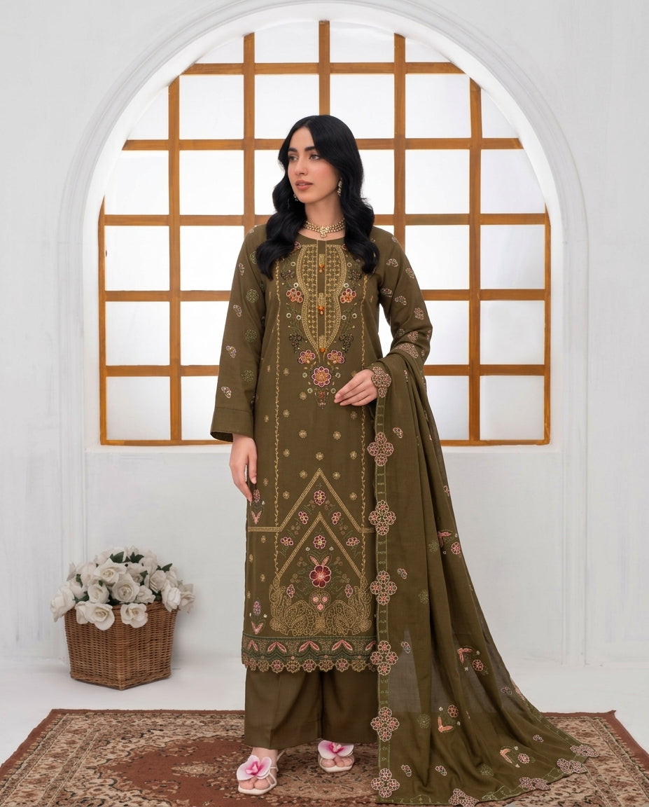 Zyshas Vol 103 Embroidered 3 Piece Suit
