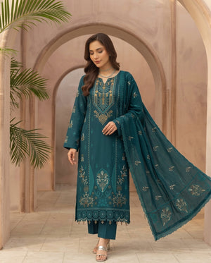 Zyshas Collection Marwa Vol. 104 – Embroidered 3 Piece Suit