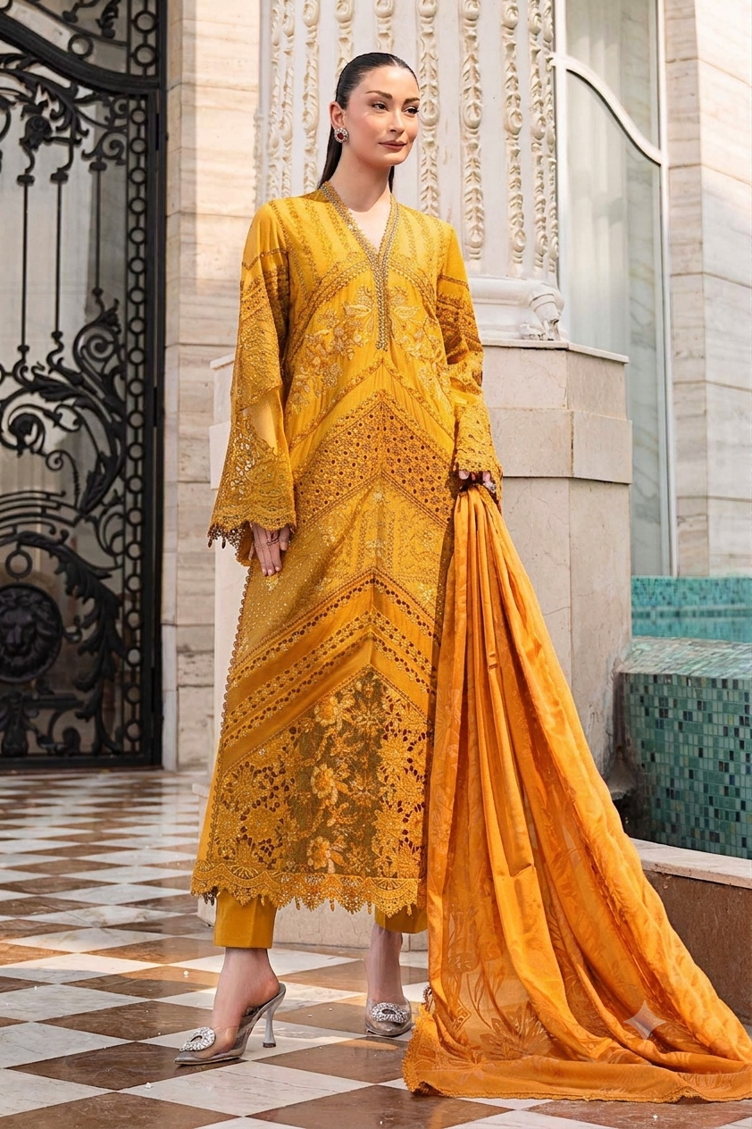 3 Piece Embroidered Lawn Suit