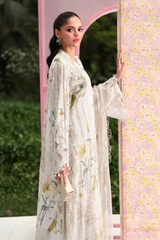 3 Piece Unstitched Embroidered Lawn Suit