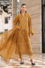 3 Piece Embroidered Lawn Dobby Suit