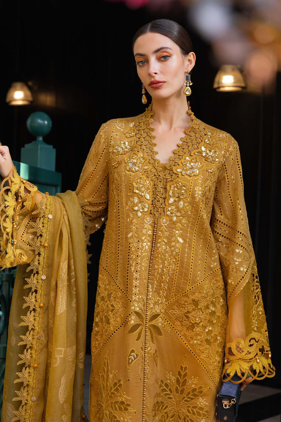 3 Piece Embroidered Lawn Dobby Suit