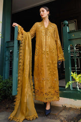 3 Piece Embroidered Lawn Dobby Suit